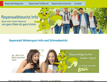 Tablet Screenshot of bayerwald-tourist.info